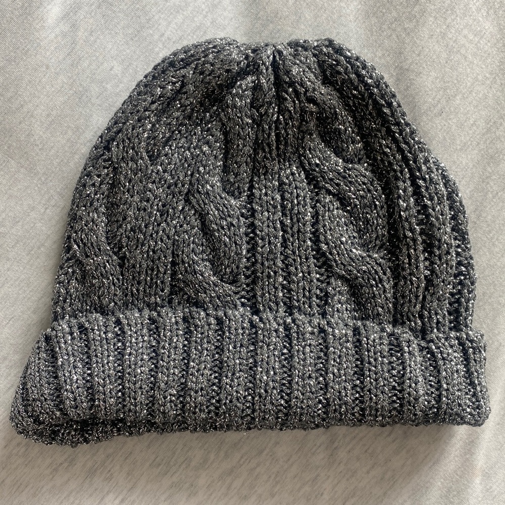J.Crew Metallic woven beanie
